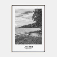 Lake Erie Portrait B&W Poster