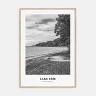 Lake Erie Portrait B&W Poster
