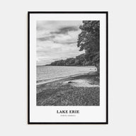 Lake Erie Portrait B&W Poster