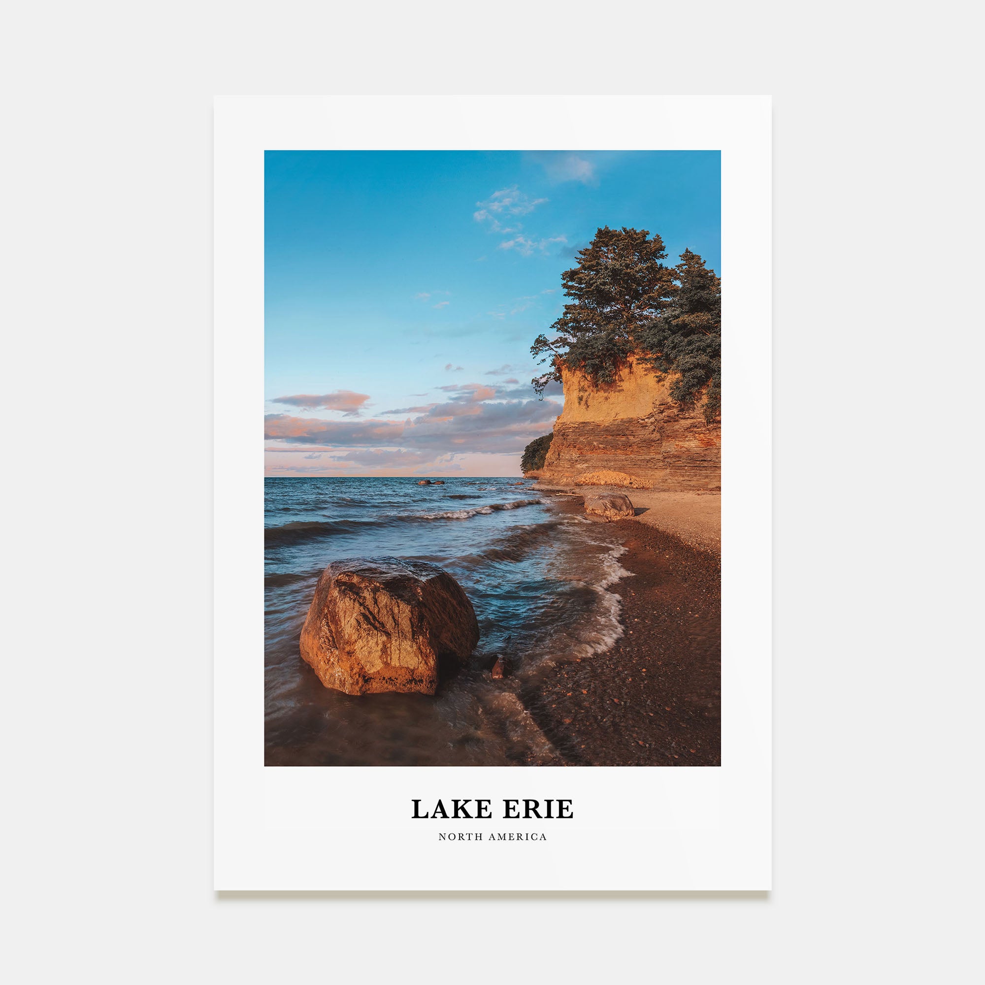 Lake Erie Portrait Color Poster