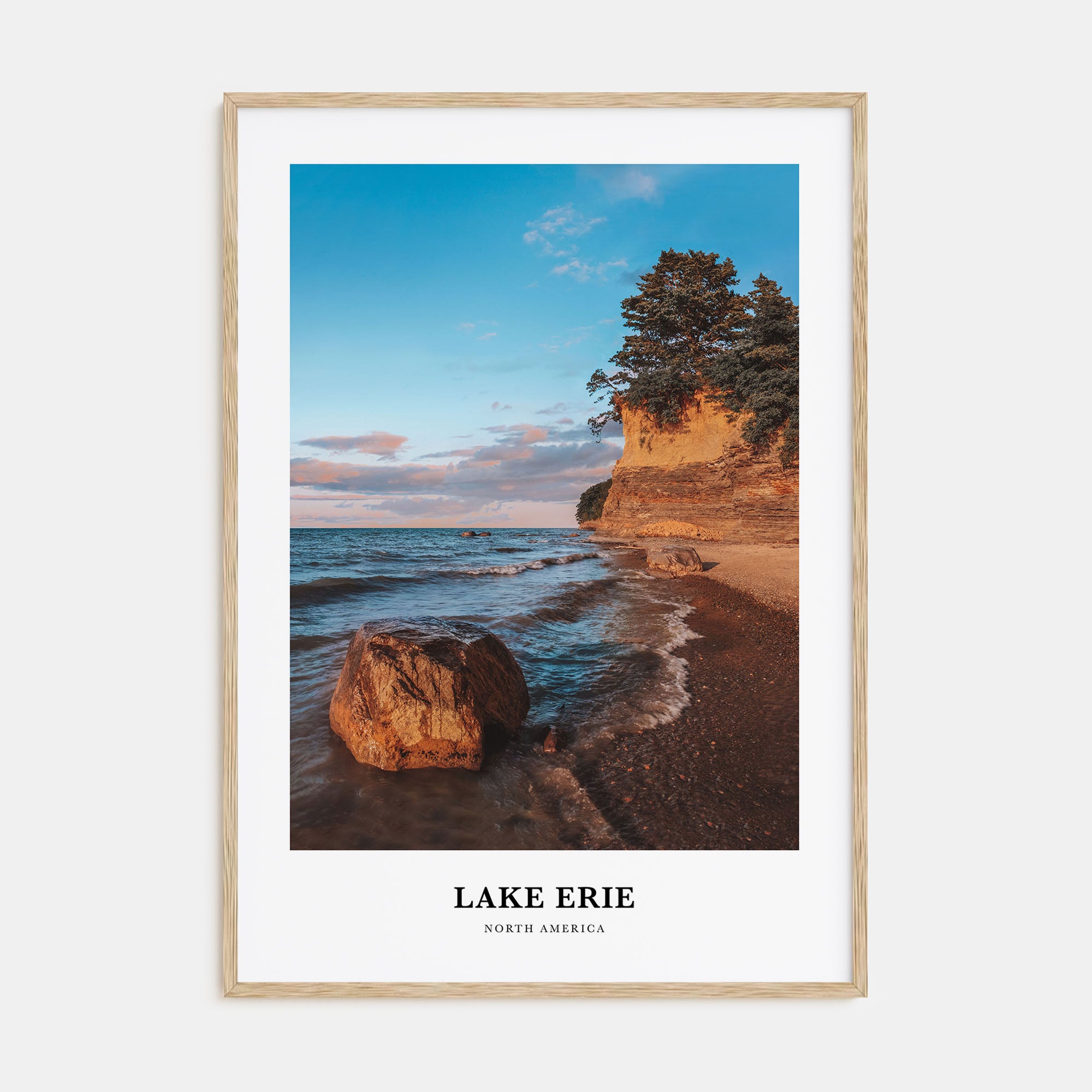 Lake Erie Portrait Color Poster