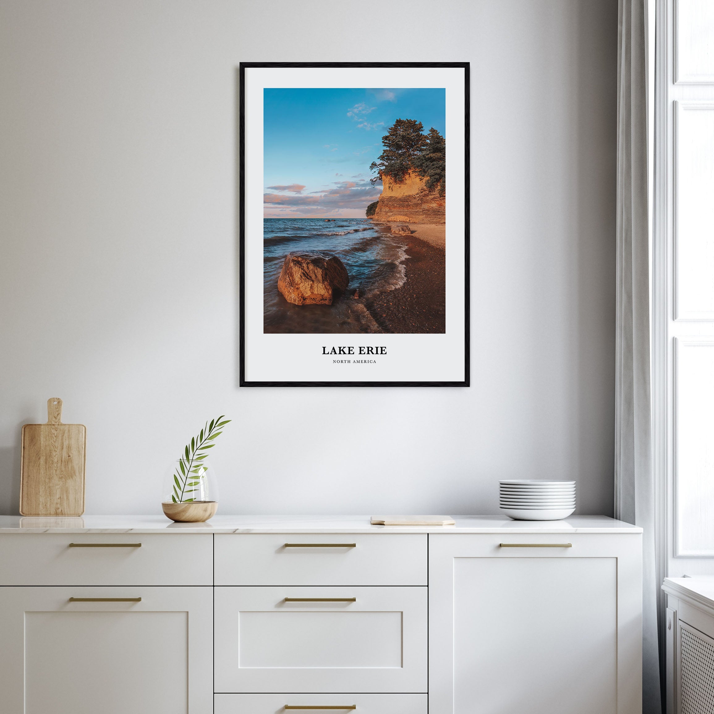 Lake Erie Portrait Color Poster