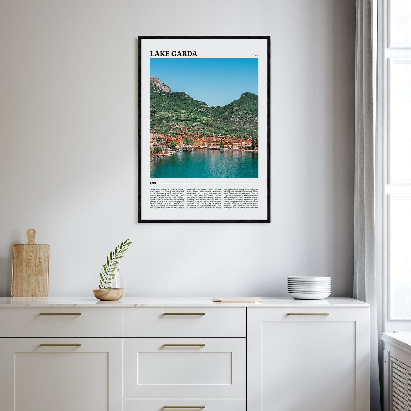Lake Garda Travel Color Poster