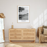 Lake George Portrait B&W Poster