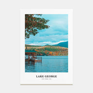 Lake George Portrait Color Poster