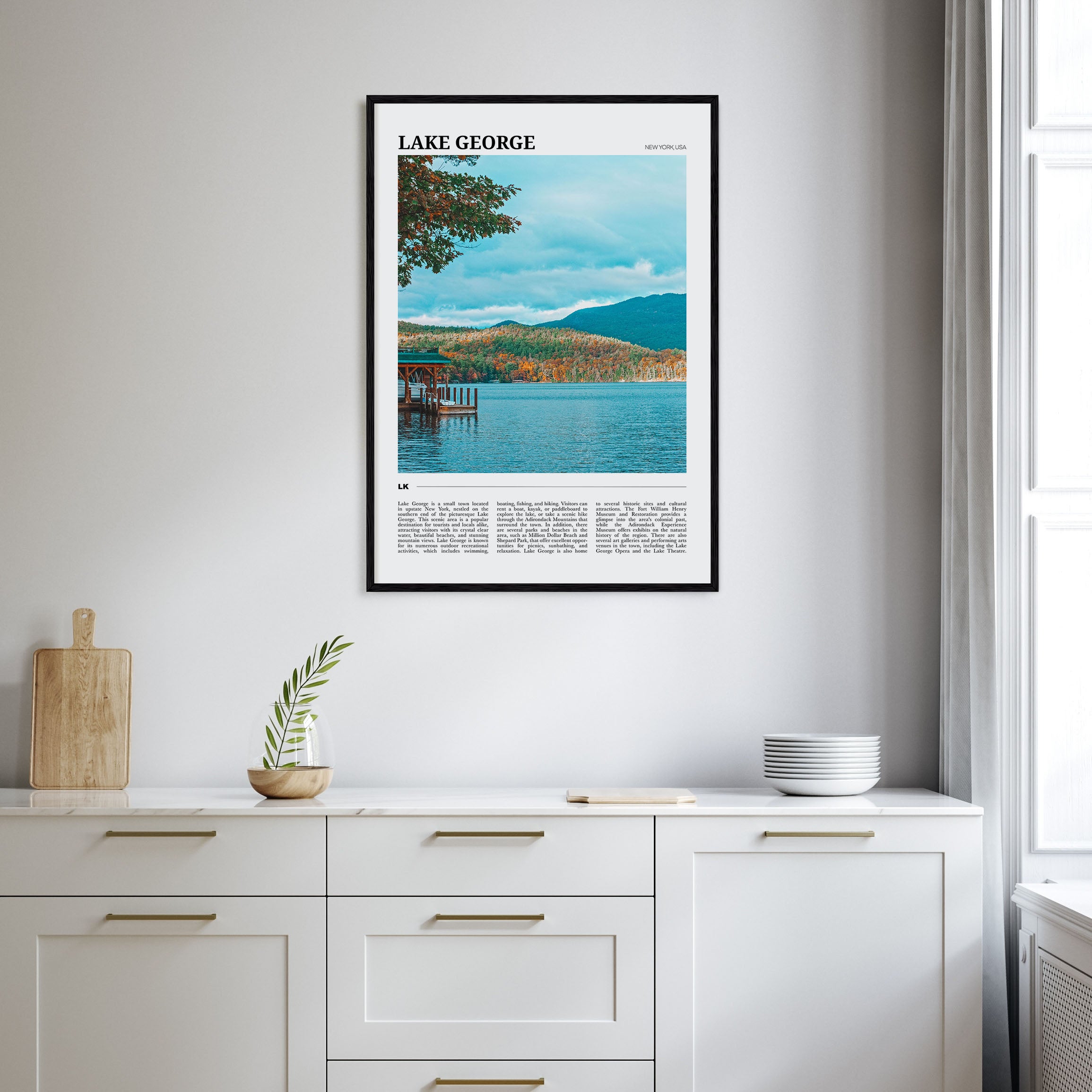 Lake George Travel Color Poster