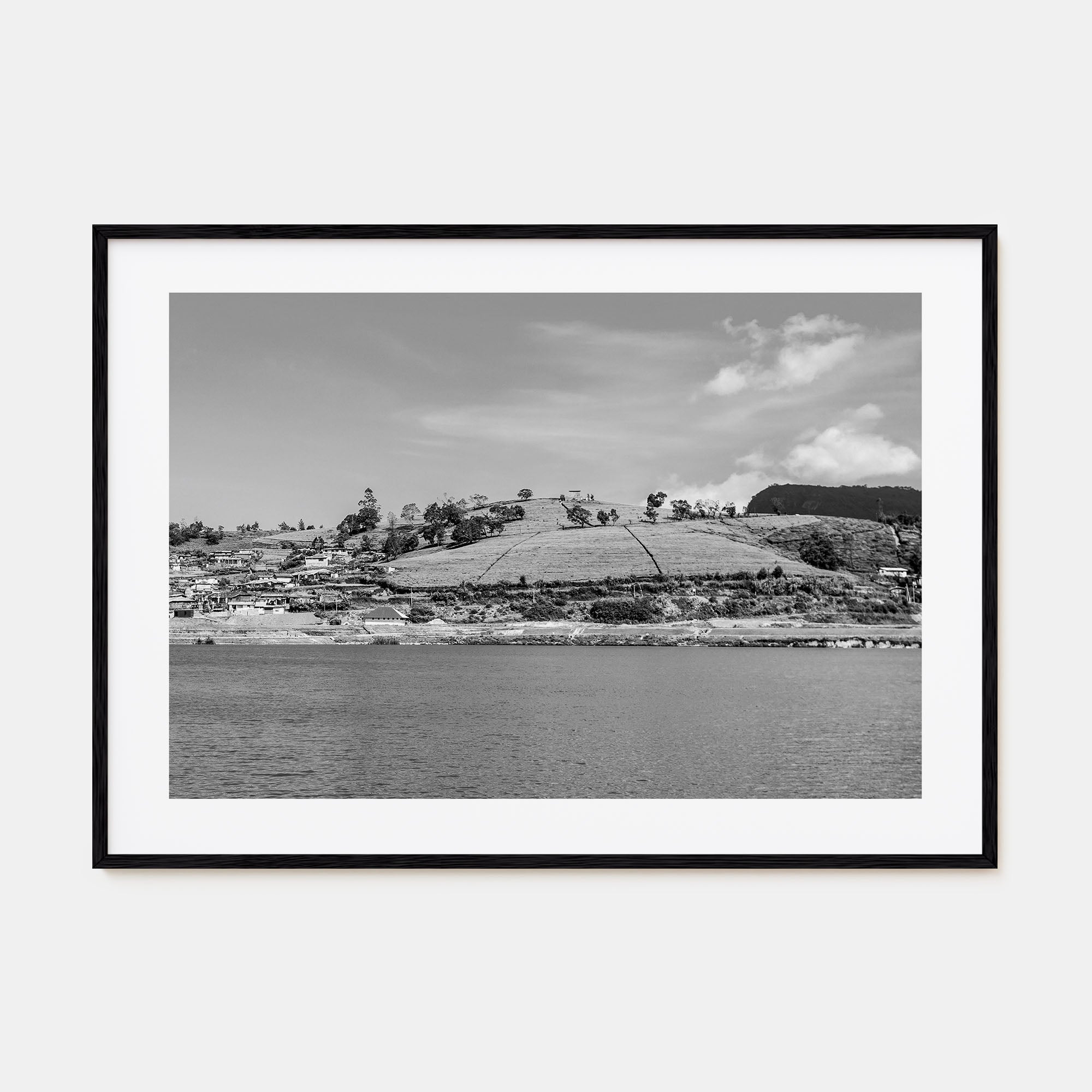 Lake Gregory Landscape B&W Poster