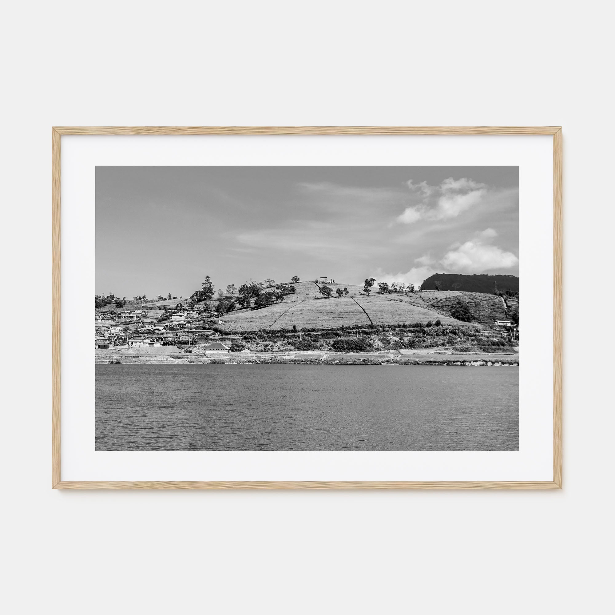 Lake Gregory Landscape B&W Poster