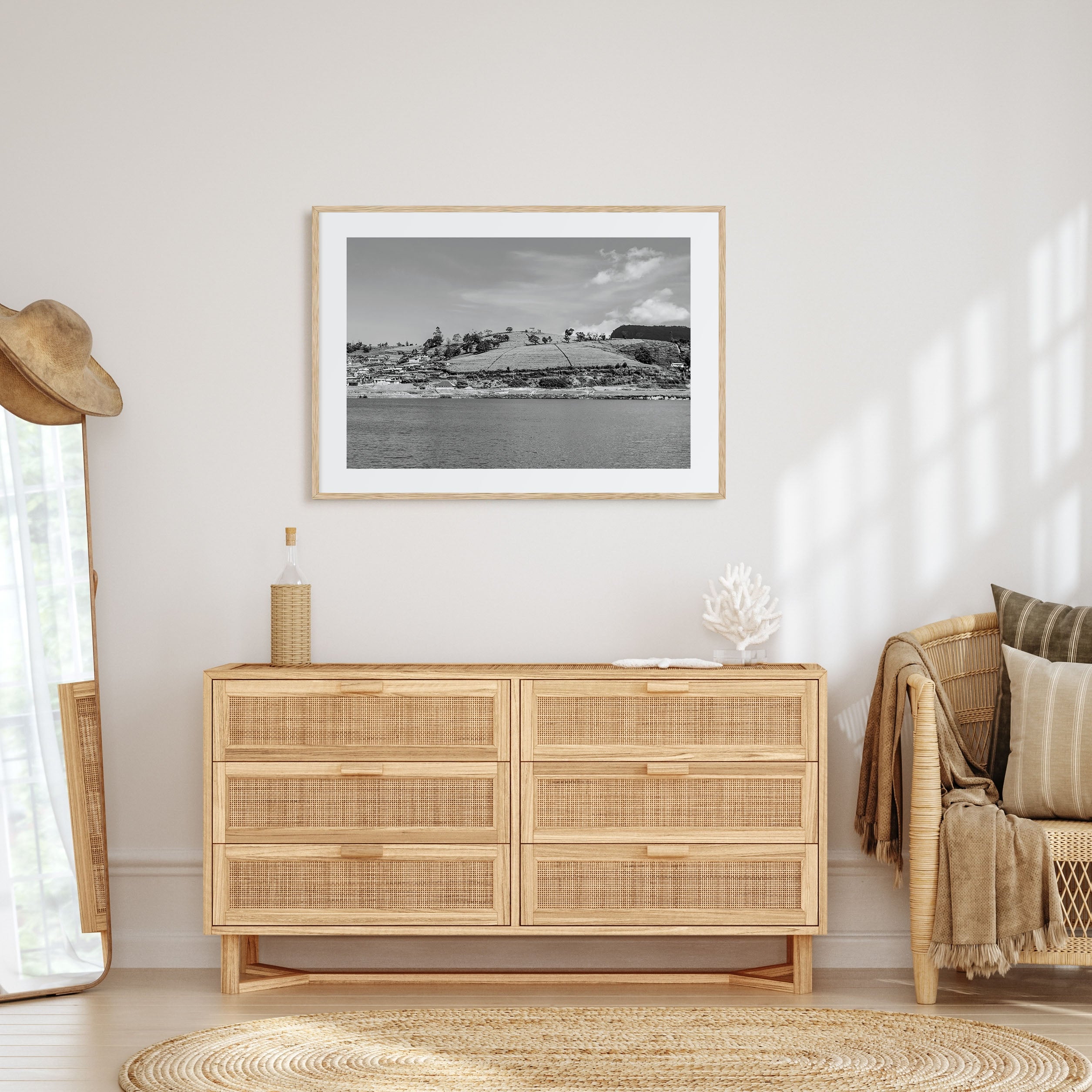 Lake Gregory Landscape B&W Poster