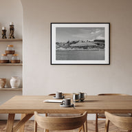 Lake Gregory Landscape B&W Poster