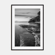 Lake Michigan Photo B&W No 1 Poster