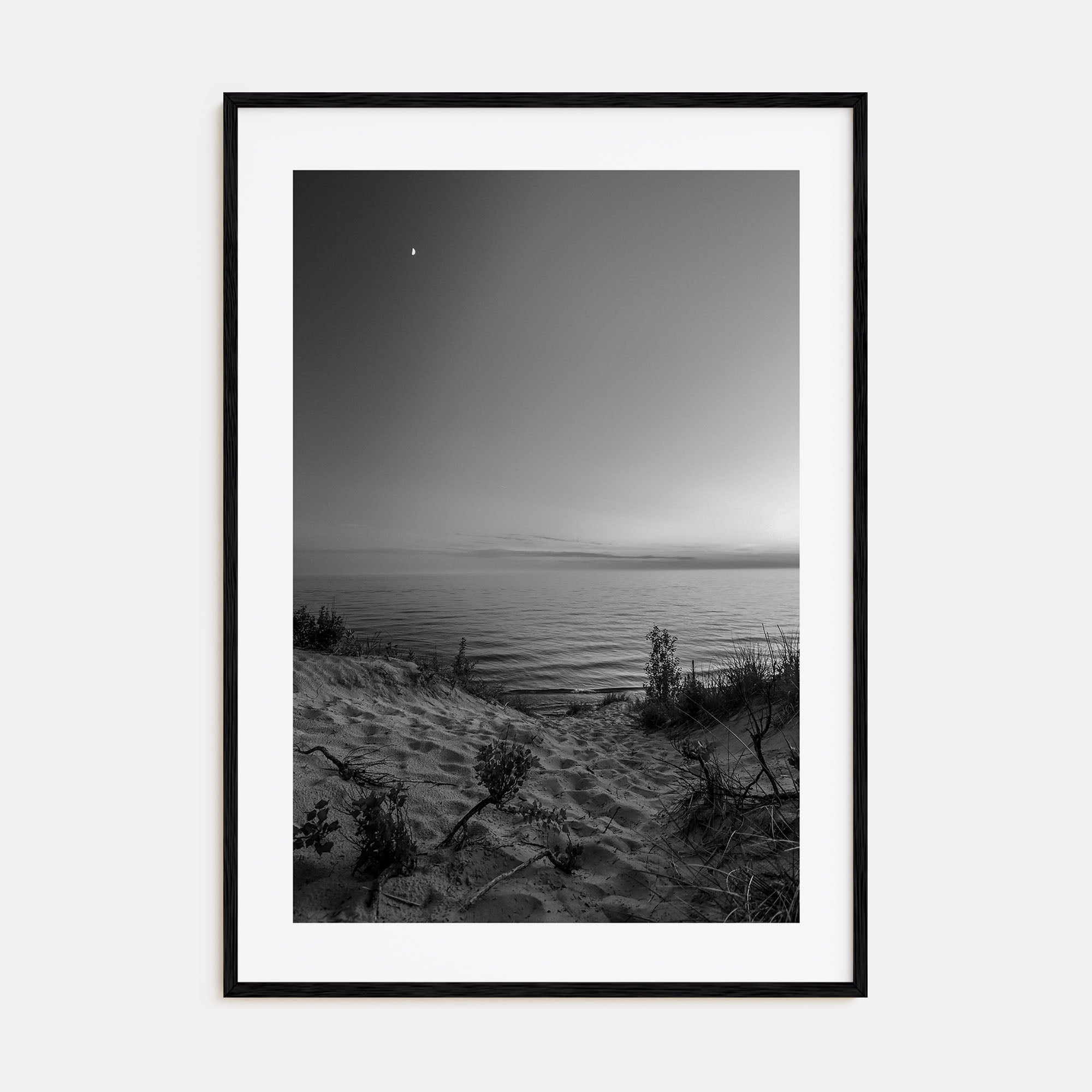 Lake Michigan Photo B&W No 3 Poster