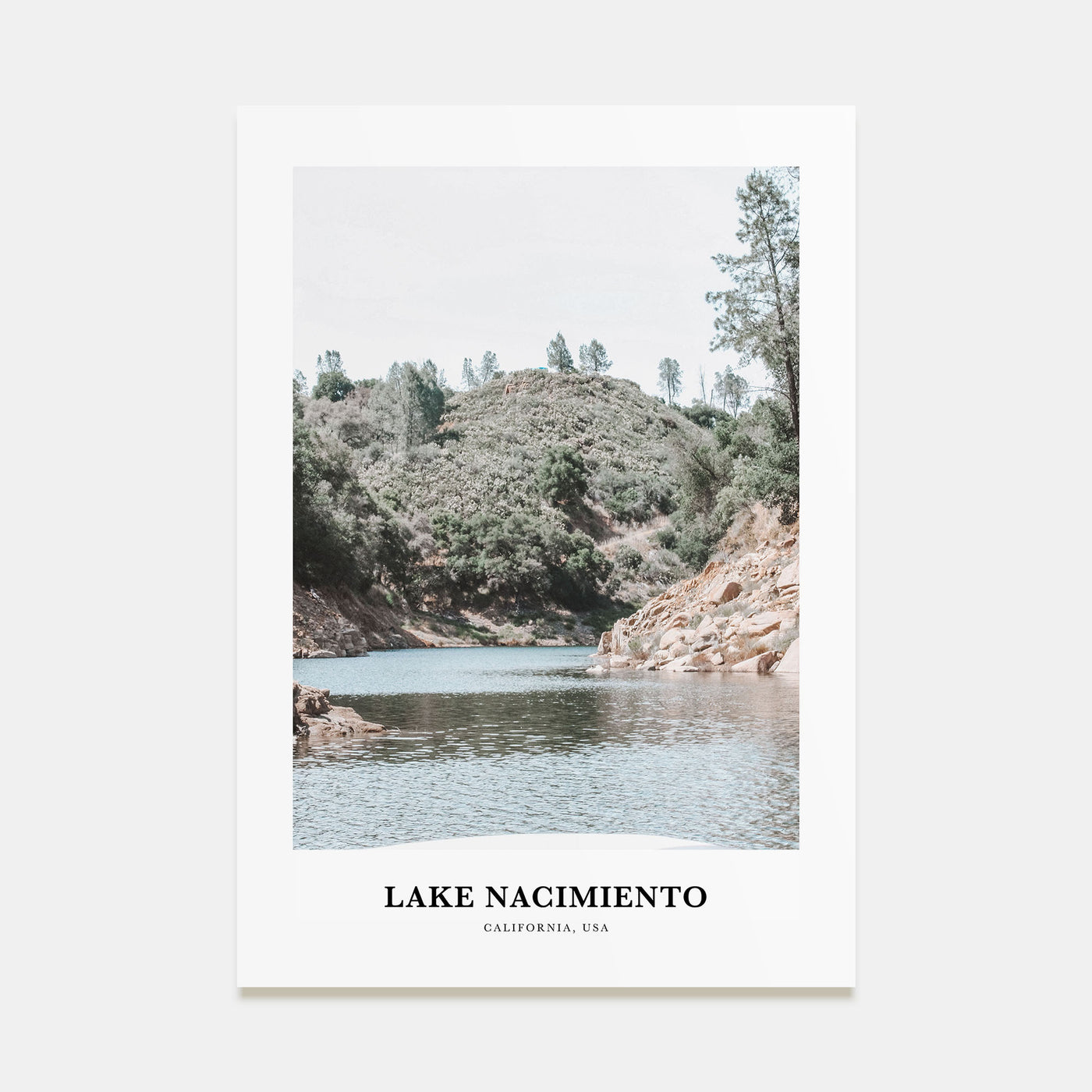 Lake Nacimiento Portrait Color Poster