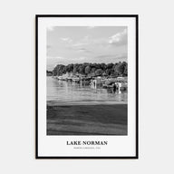 Lake Norman Portrait B&W Poster