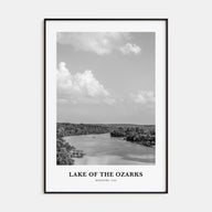 Lake of the Ozarks Portrait B&W Poster