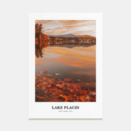Lake Placid Portrait Color Poster
