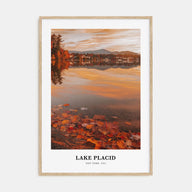 Lake Placid Portrait Color Poster
