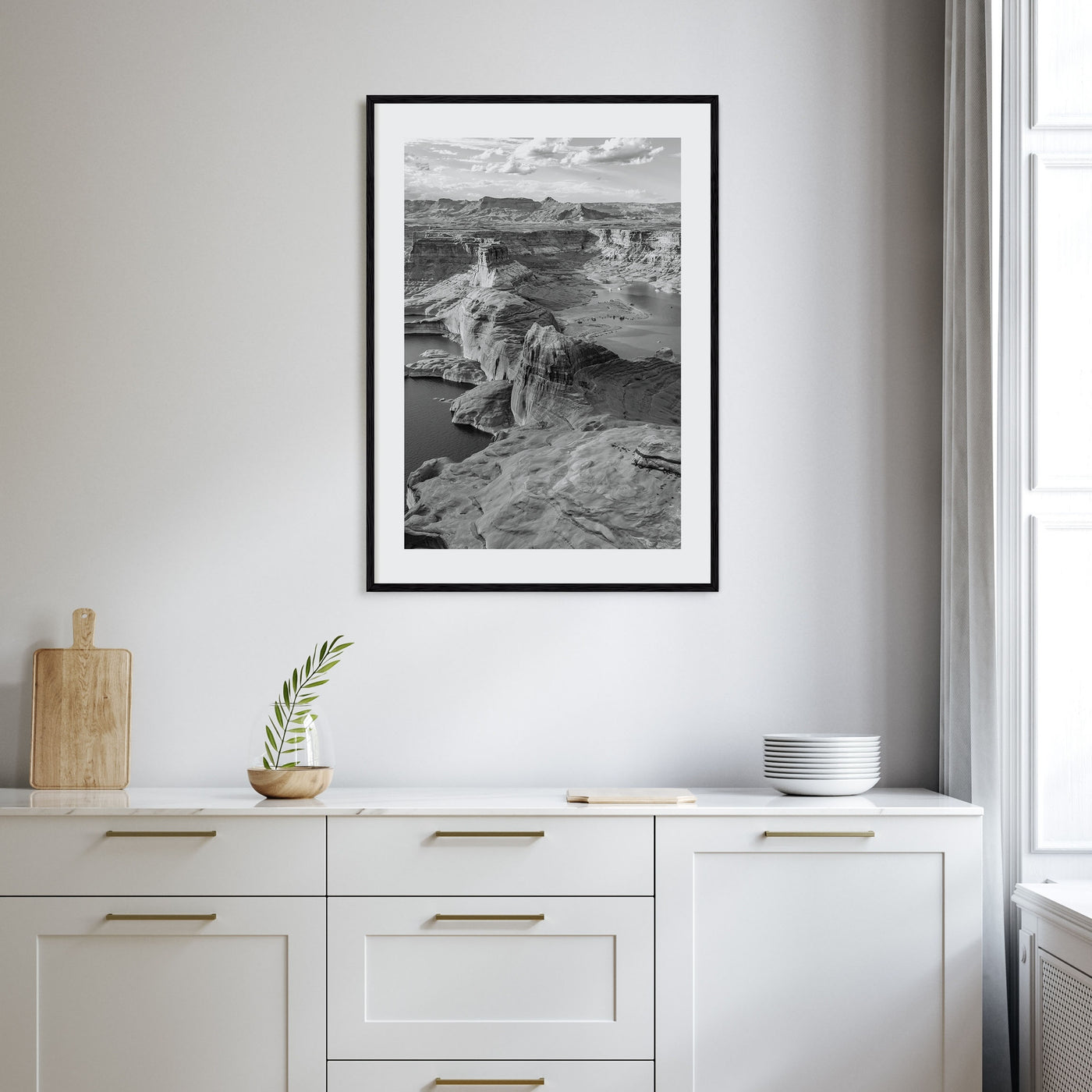 Lake Powell Photo B&W Poster