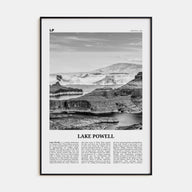 Lake Powell Travel B&W Poster