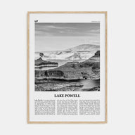 Lake Powell Travel B&W Poster