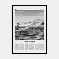Lake Powell Travel B&W Poster