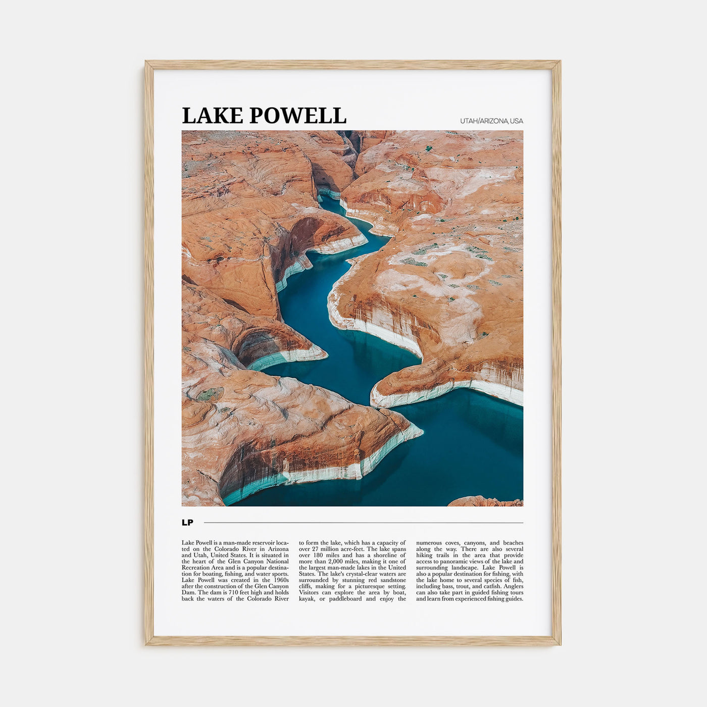 Lake Powell Travel Color Poster