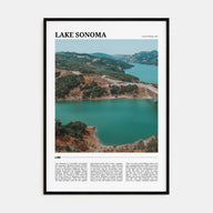 Lake Sonoma Travel Color Poster
