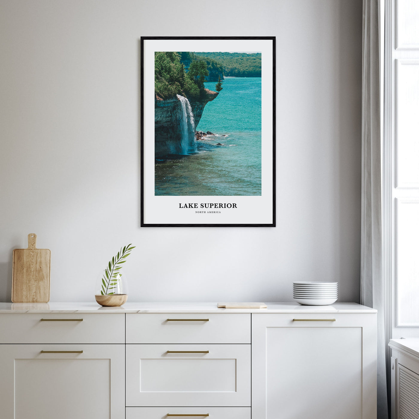 Lake Superior Portrait Color Poster