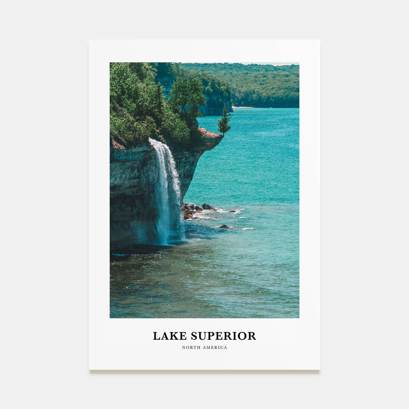 Lake Superior Portrait Color Poster