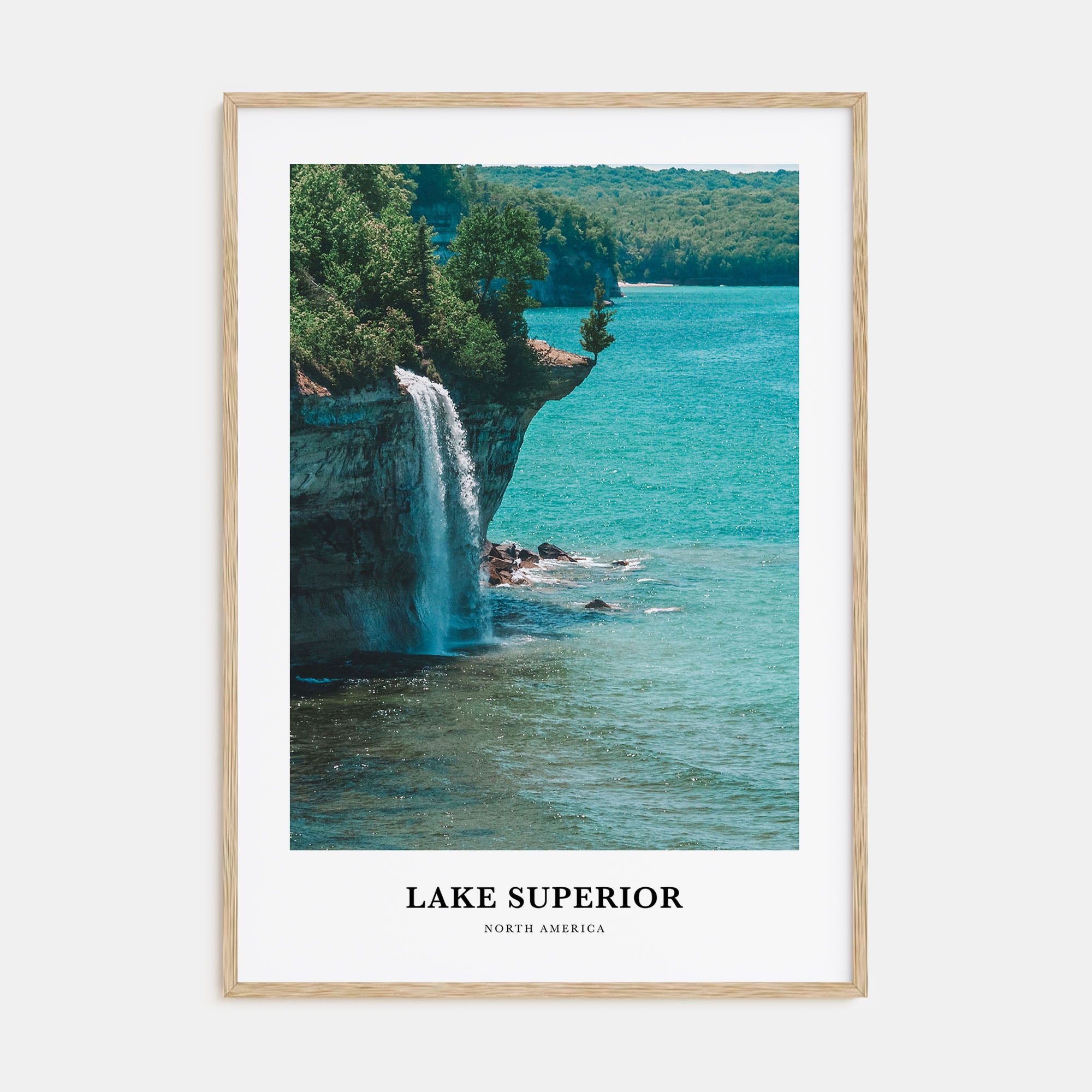 Lake Superior Portrait Color Poster