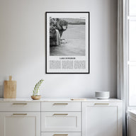 Lake Superior Travel B&W Poster