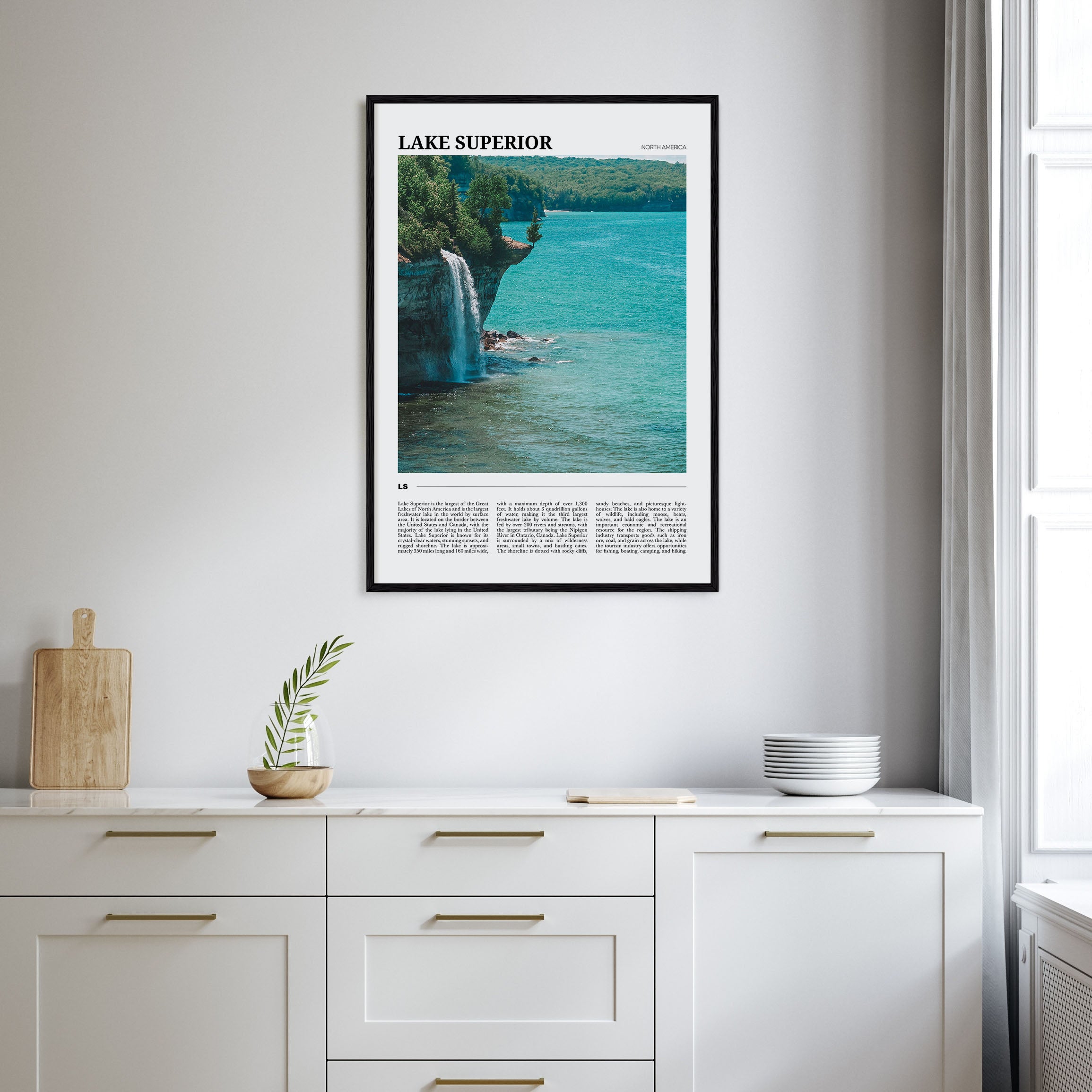 Lake Superior Travel Color Poster