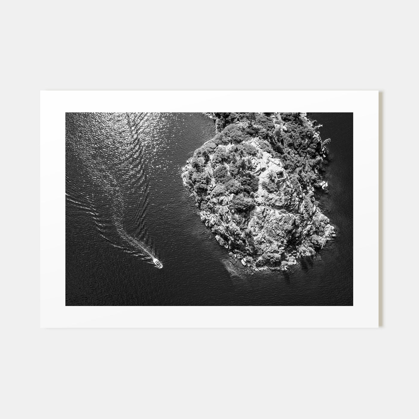 Lake Tahoe Landscape B&W Poster