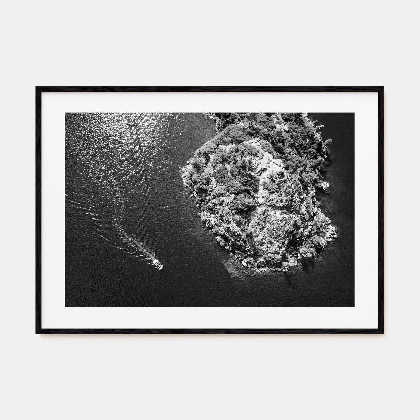 Lake Tahoe Landscape B&W Poster
