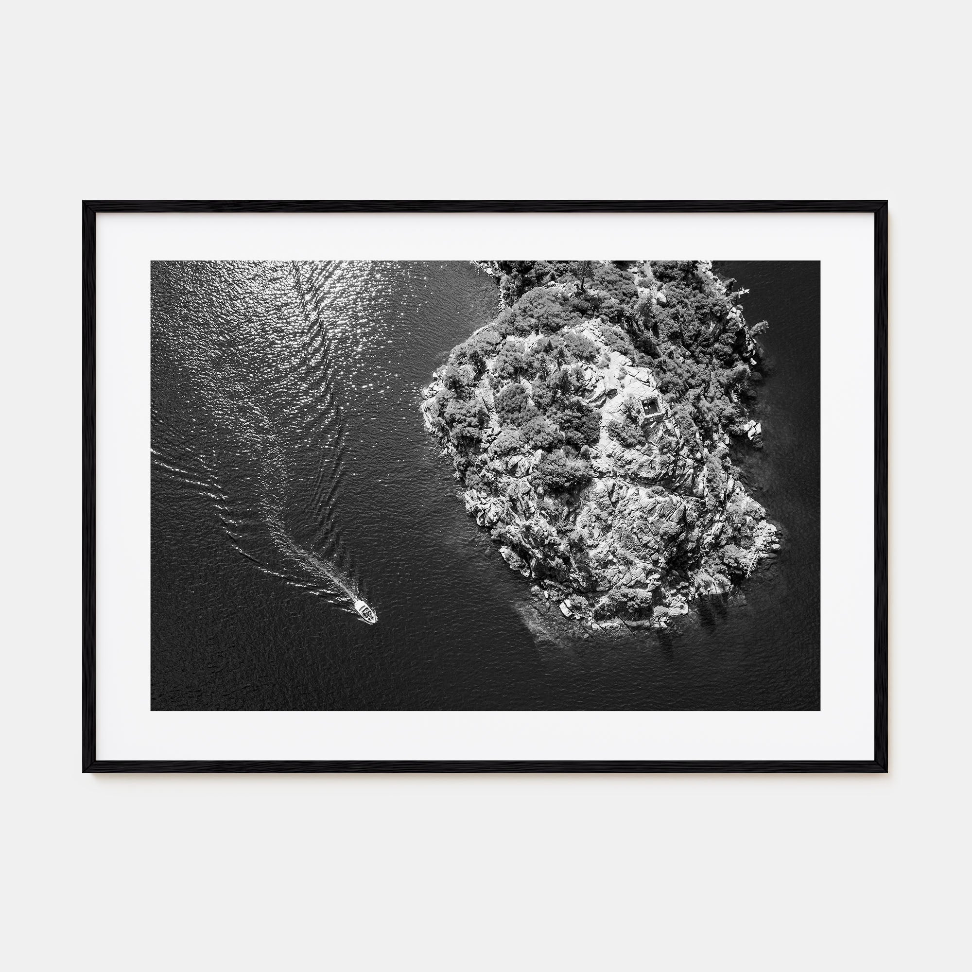 Lake Tahoe Landscape B&W Poster