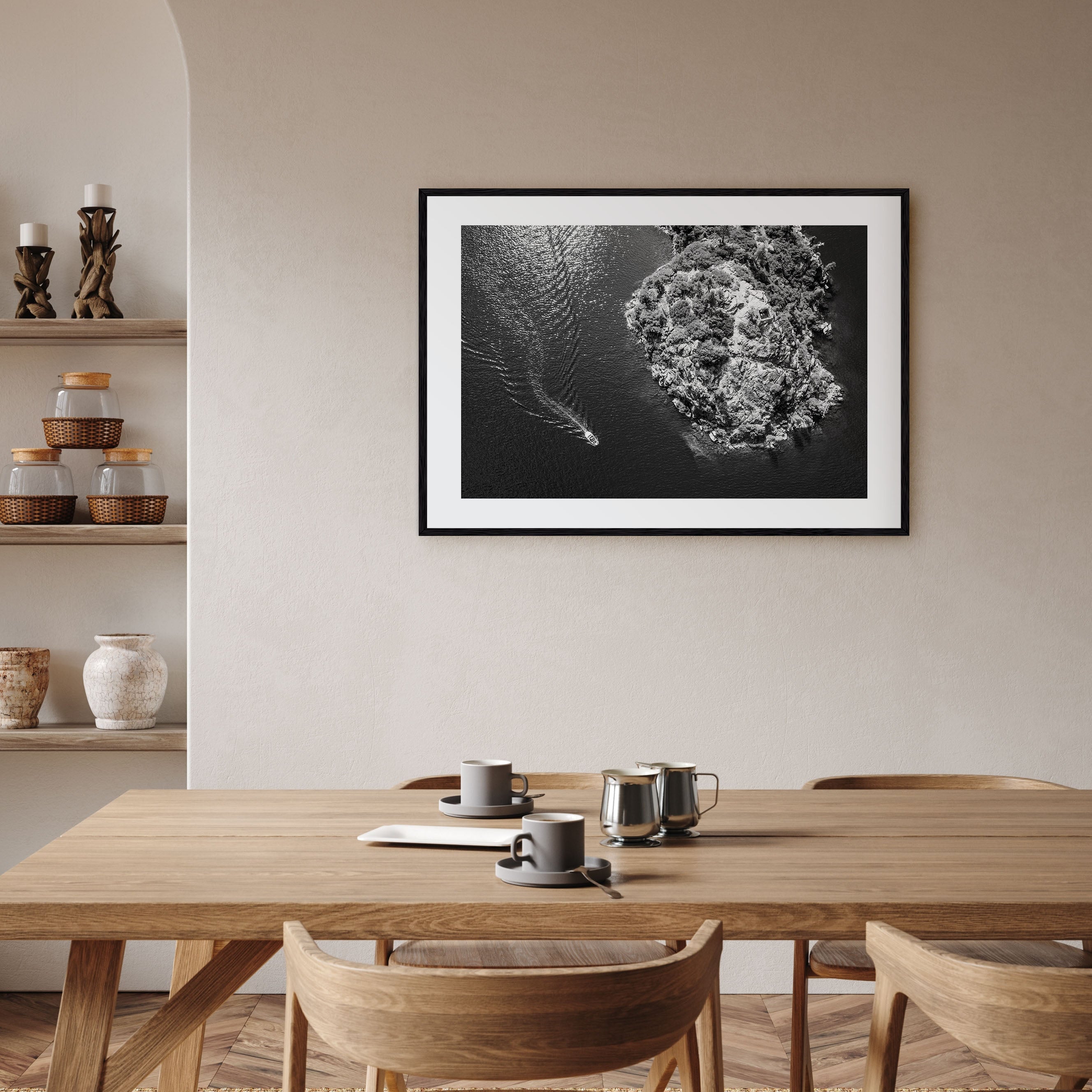 Lake Tahoe Landscape B&W Poster