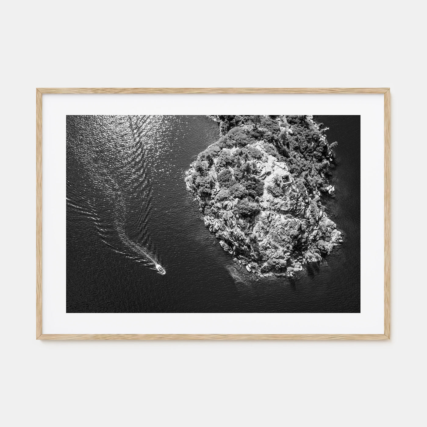Lake Tahoe Landscape B&W Poster