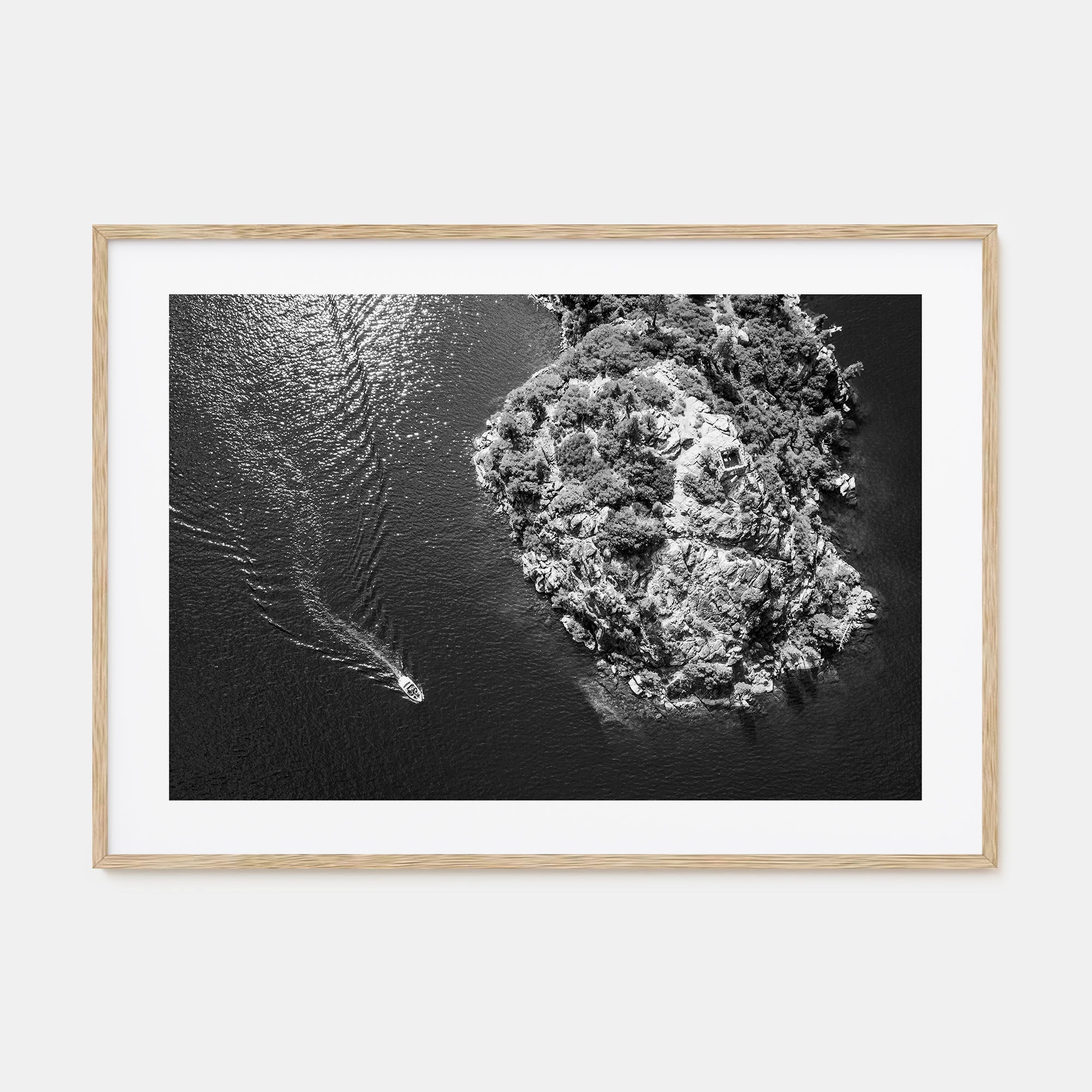 Lake Tahoe Landscape B&W Poster