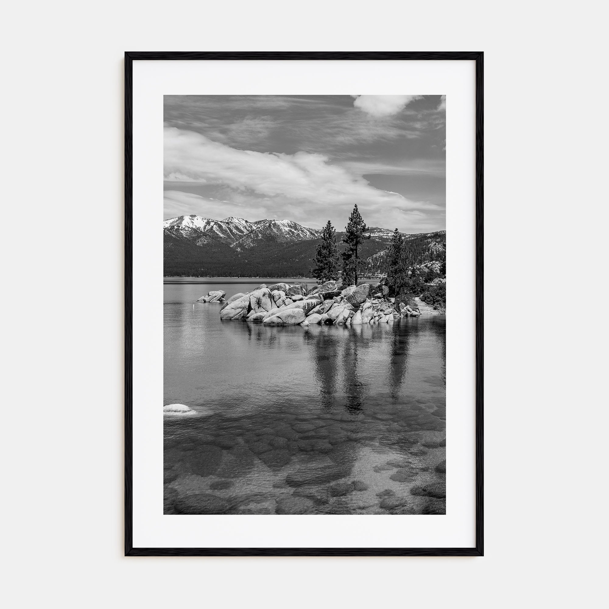 Lake Tahoe Photo B&W No 1 Poster