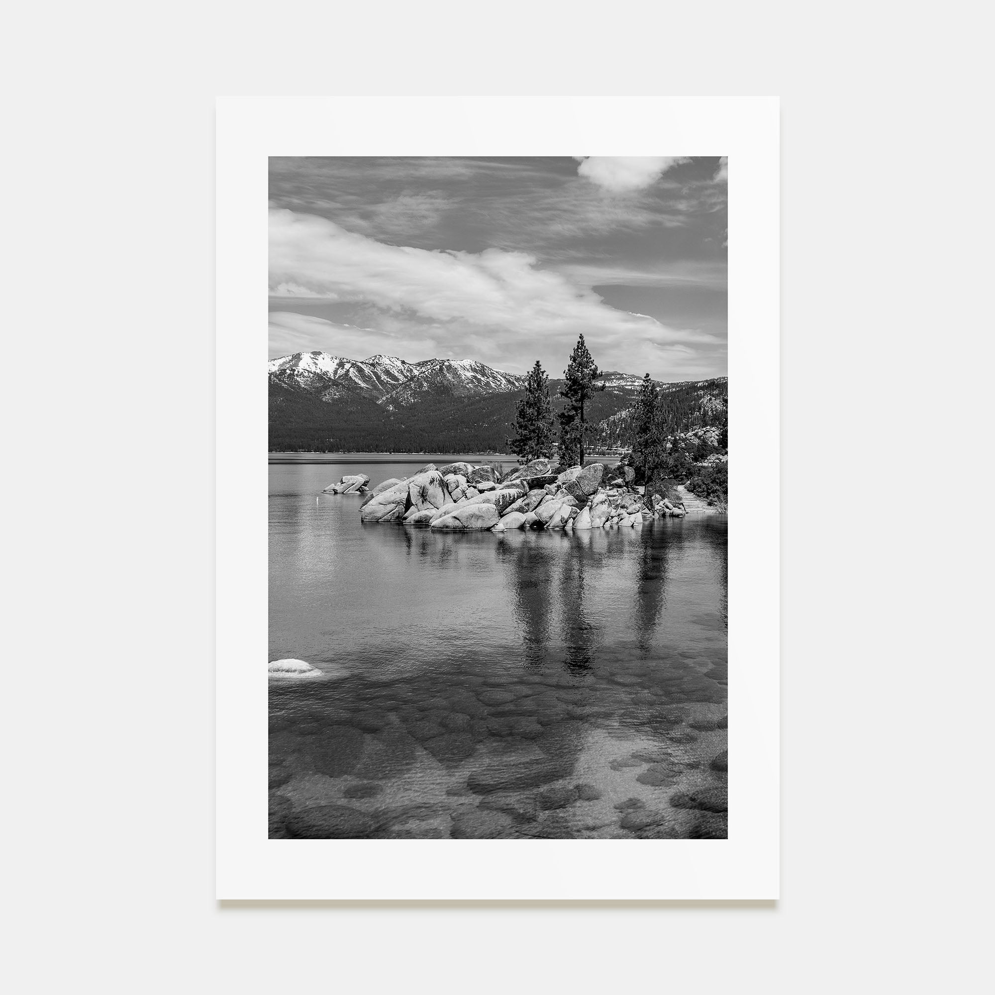 Lake Tahoe Photo B&W No 1 Poster