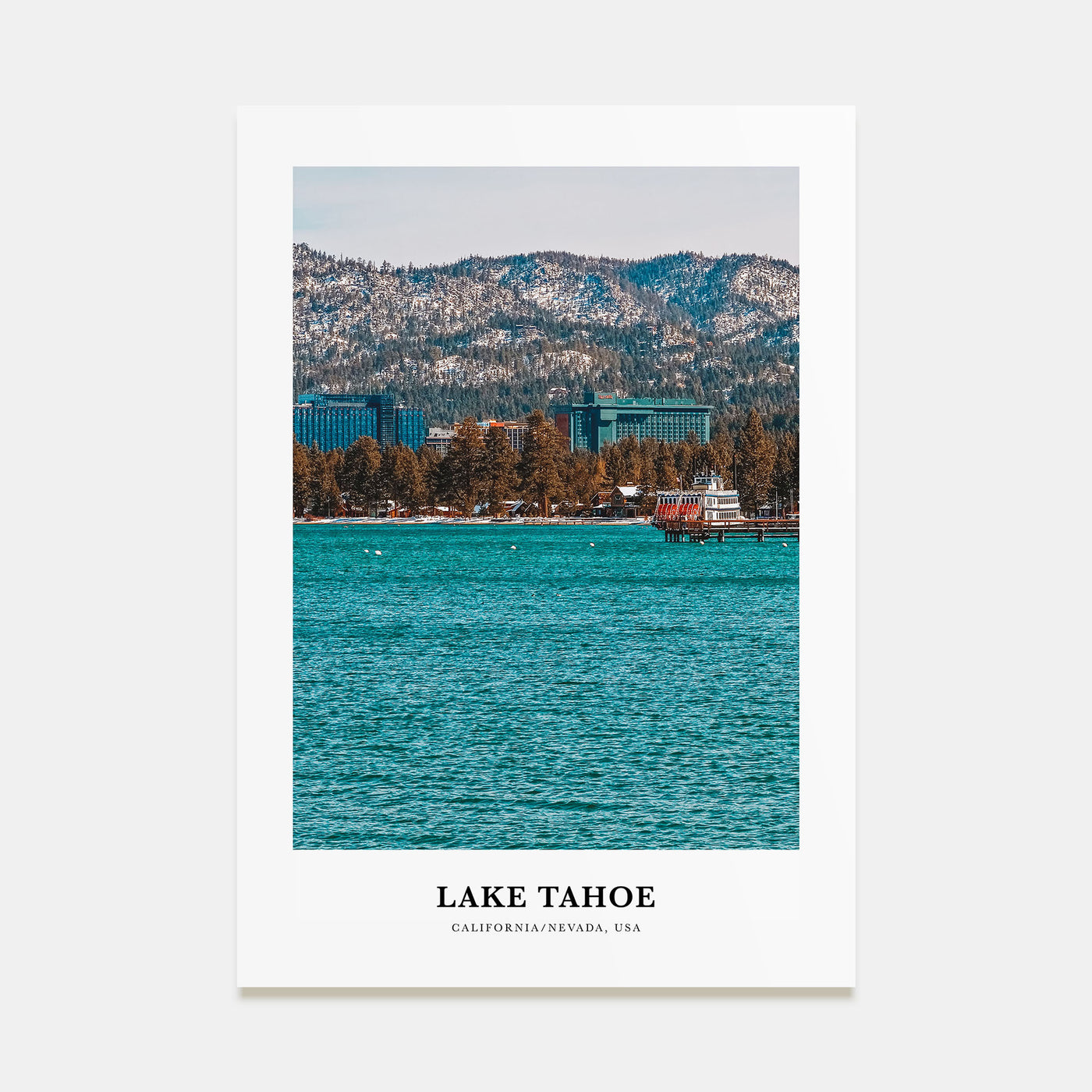 Lake Tahoe Portrait Color No 2 Poster