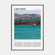 Lake Tahoe Travel Color No 2 Poster