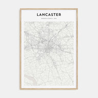 Lancaster, Pennsylvania Map Portrait Poster