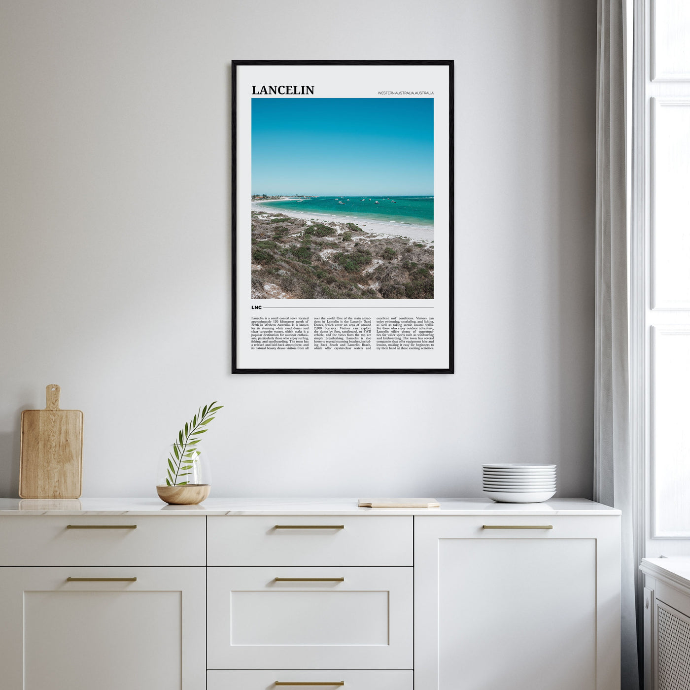 Lancelin Travel Color Poster