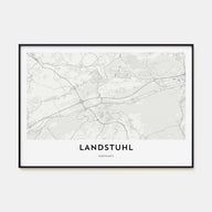 Landstuhl Map Landscape Poster