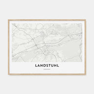 Landstuhl Map Landscape Poster