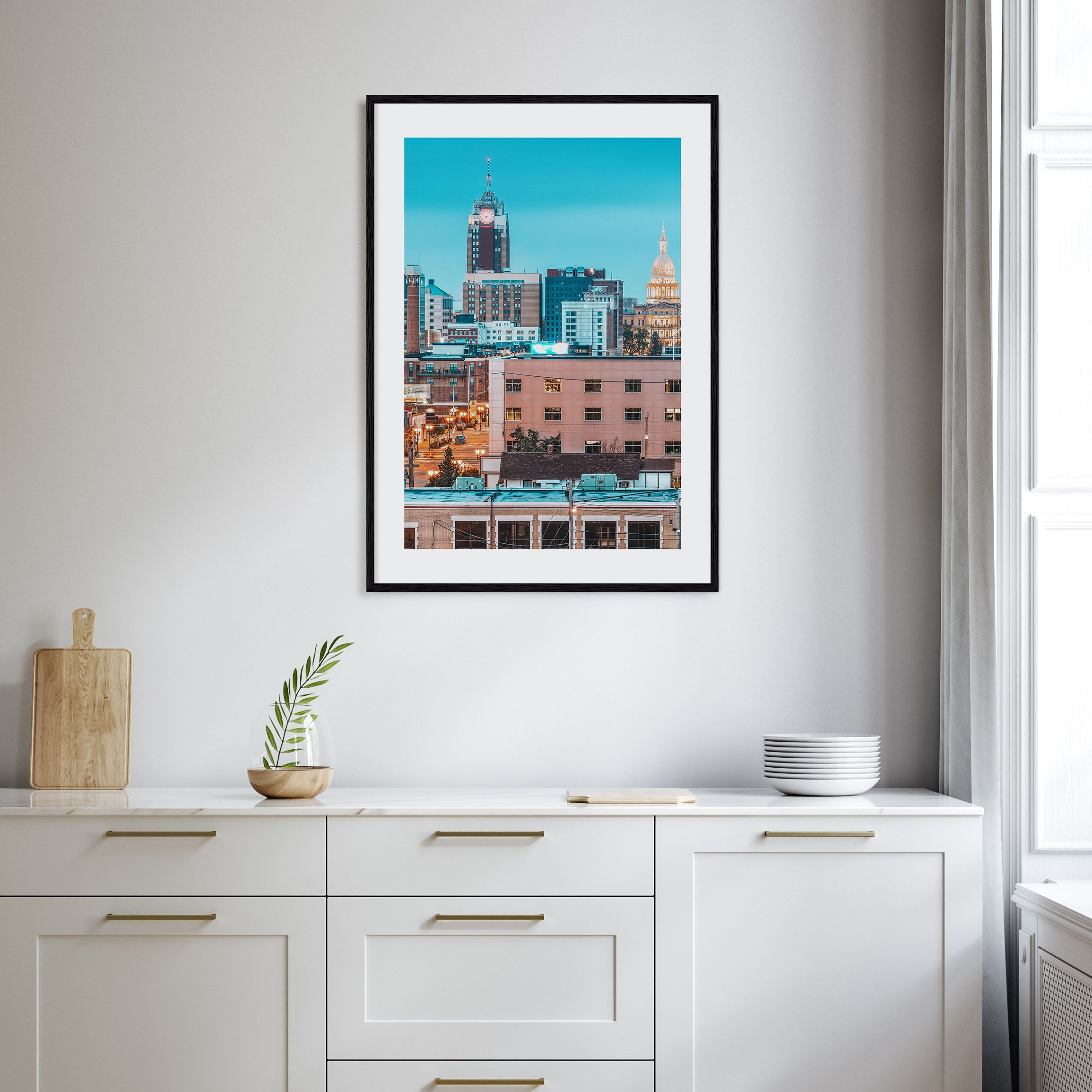 Lansing Photo Color Poster