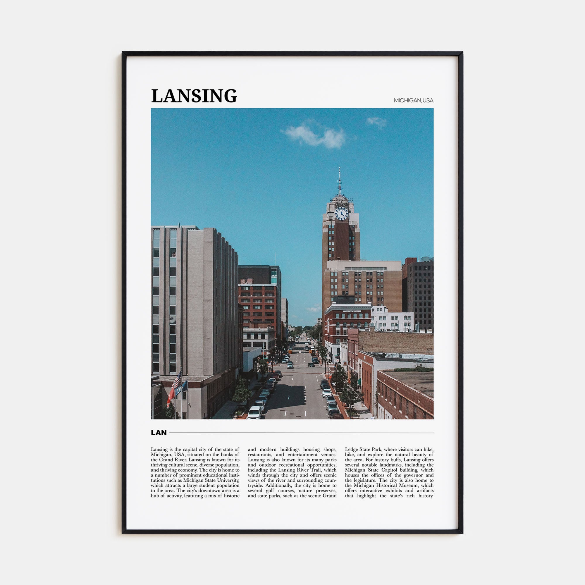 Lansing Travel Color No 2 Poster