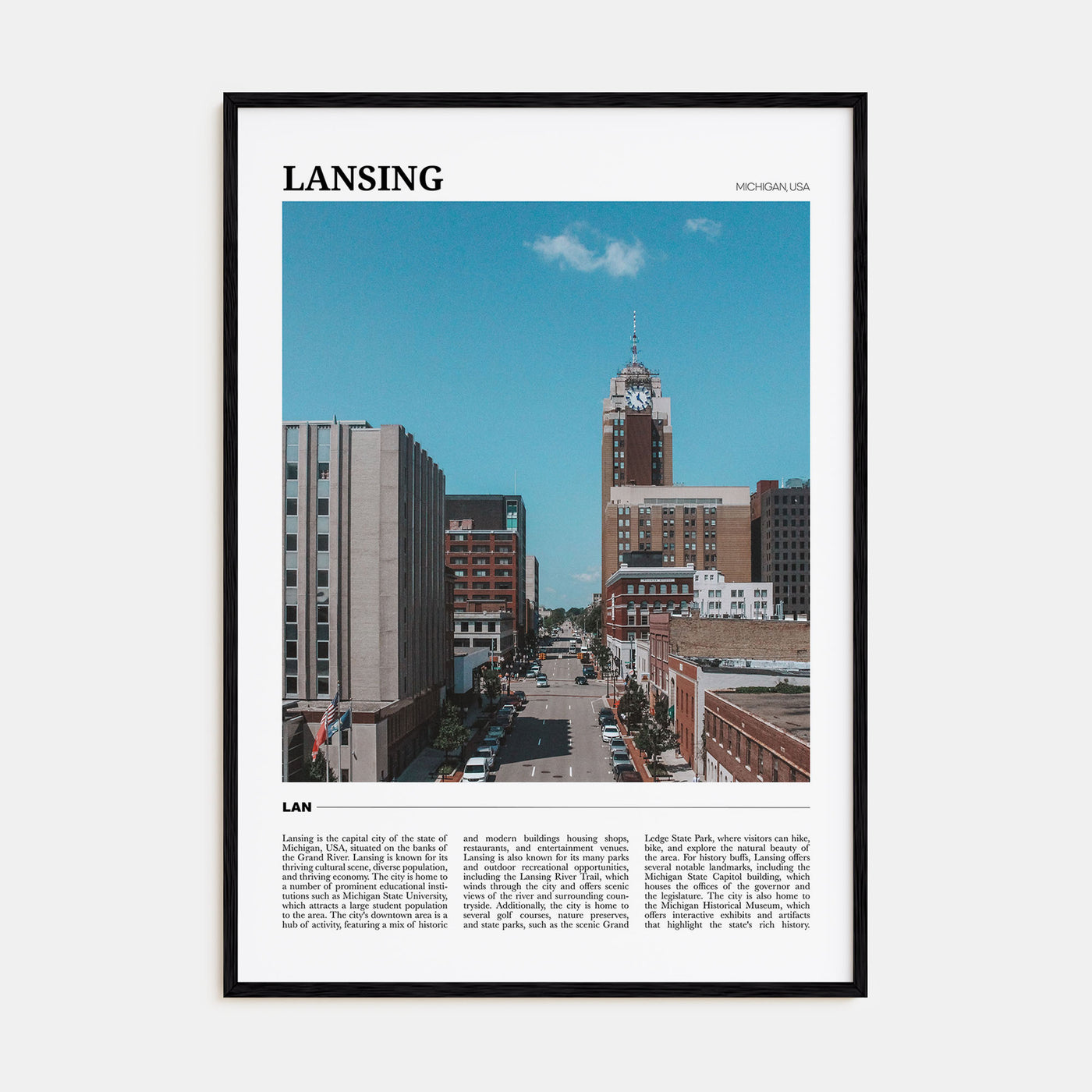 Lansing Travel Color No 2 Poster