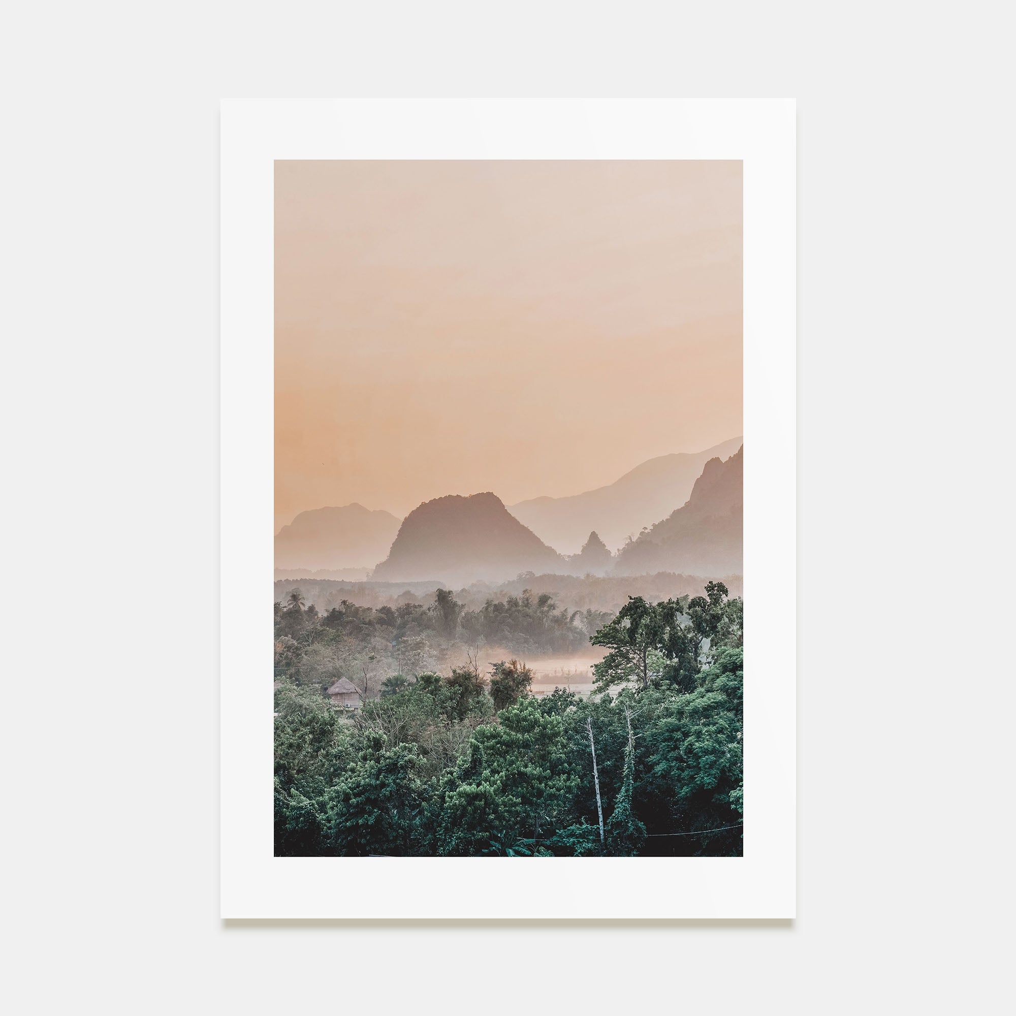 Laos Photo Color Poster